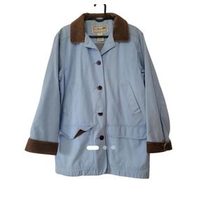 L.L. Bean Barn Jacket Coastal Grandma Vintage Blue Utility